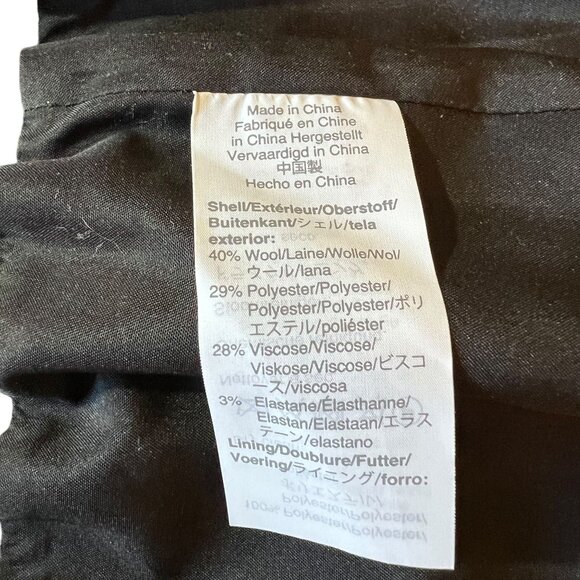 J Crew Black White Houndstooth Elastic Waist A-Line Skirt Lined NWT 8 Wool Blend - Picture 7 of 10